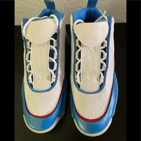 🎄New Allen Iverson Legacy Blue Basketball Athletic Shoes CN8405 Authentic - Picture 5 of 16